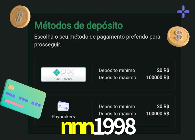 O cassino nnn1998 oferece uma grande variedade de métodos de pagamento